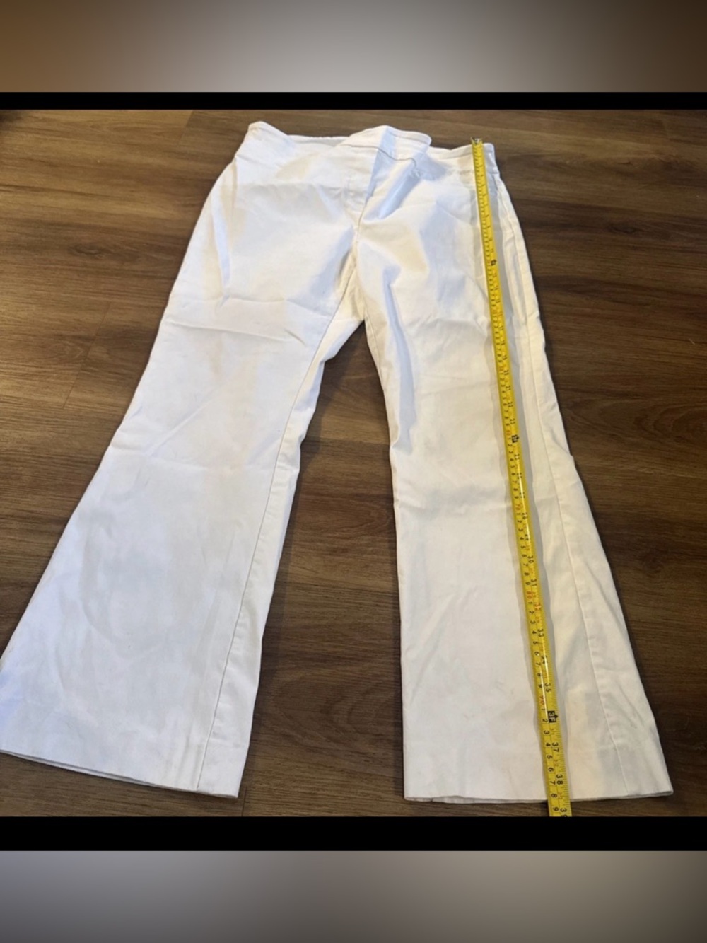 Rekucci Womens White Wide-Leg Dress Pants With Pockets Size 16P - Picture 5 of 10